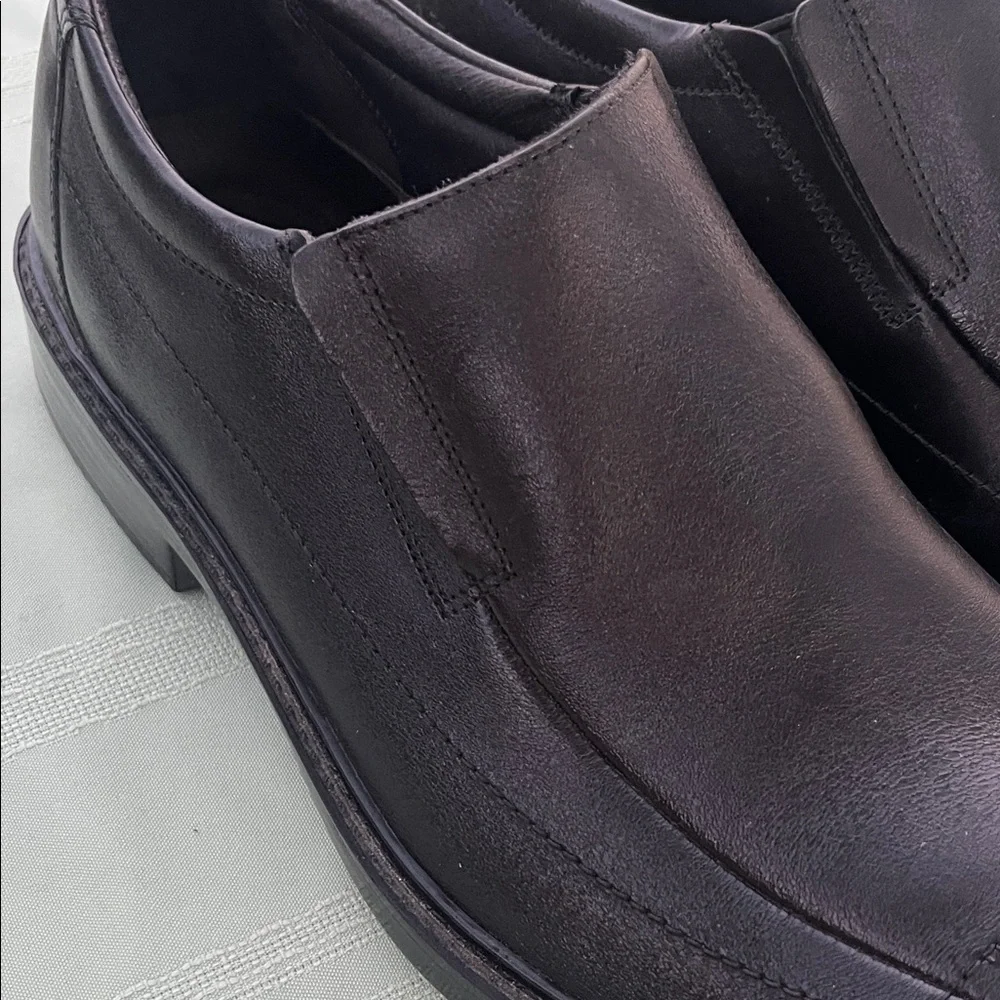 Bostonian Black Leather Slip-On Loafers size 13